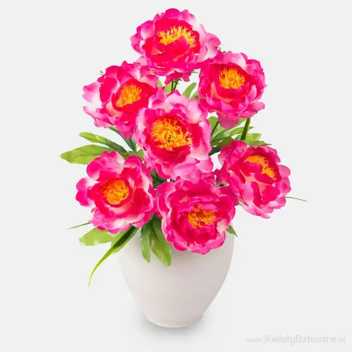 Искусственный букет, Faktor, Пион, Различные Цвета, 41см