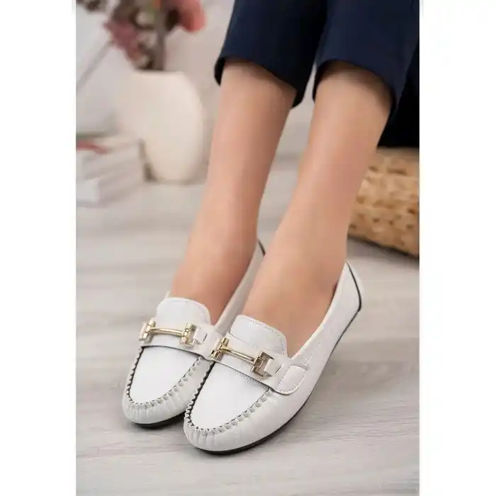 Мокасины женские, POLTAN, 36-40, Бе..