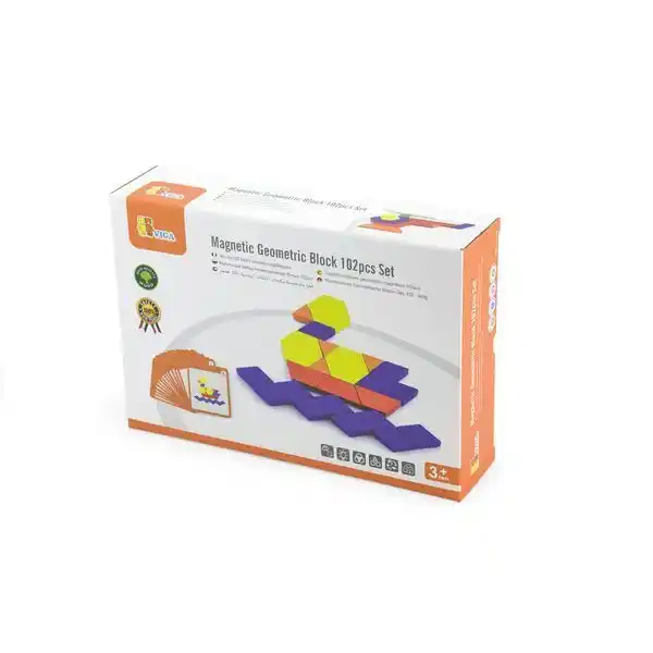 Набор магнитных геометрических блоков 102 шт
