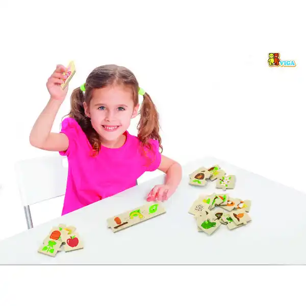 Логический пазл-игра "Что из чего вырастает" 24 эл.