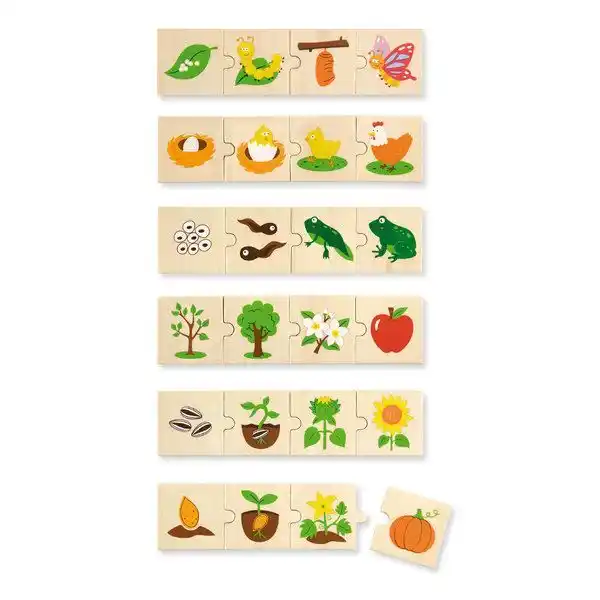 Логический пазл-игра "Что из чего вырастает" 24 эл.