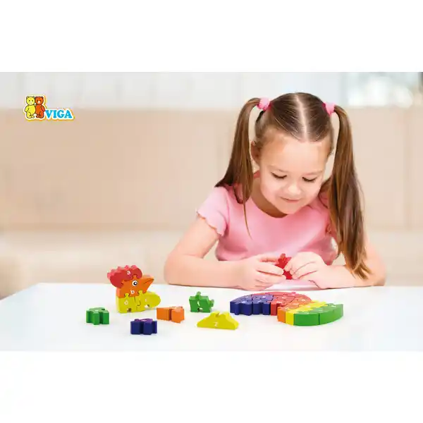 Деревянный 3D пазл "Петушок"