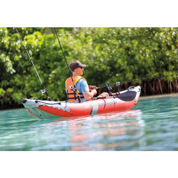 INTEX Caiac gonflabil “Excursion Pro K1” cu vâsle și pompă, 305x91x46 cm, până la 100 kg