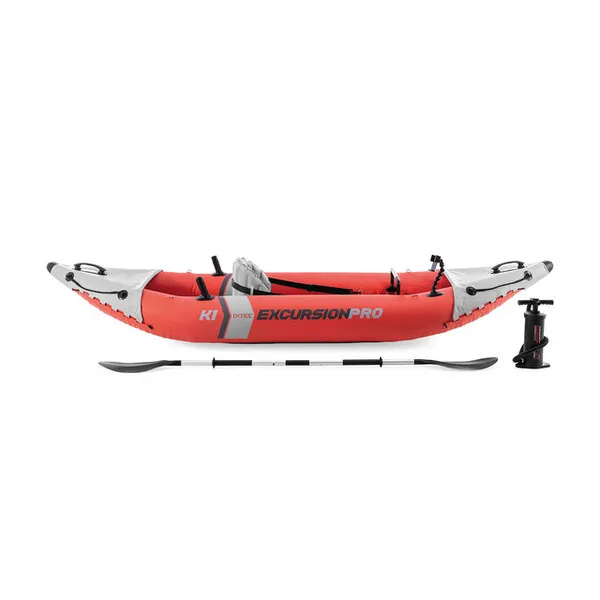 INTEX Caiac gonflabil “Excursion Pro K1” cu vâsle și pompă, 305x91x46 cm, până la 100 kg