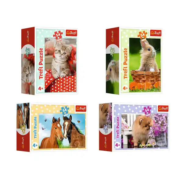 Puzzle 54 mini - Animale drăguțe