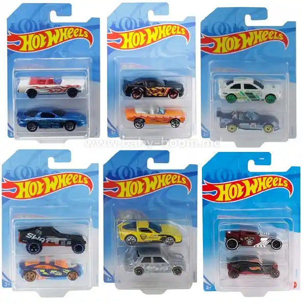 Hot Wheels Набор из 2 базовых машинок