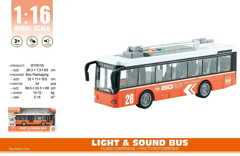 Иннерционный троллейбус (свет / звук)