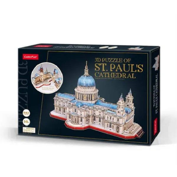 3D puzzle “Catedrala Sfântului Paul”, 643 elemente