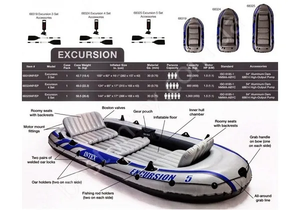 Barca Gonflabila EXCURSION 5 (366x168x43cm)