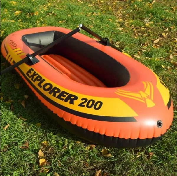 Barca Gonflabila EXPLORER 200, 185x94x41cm (visle si pompa inclus)