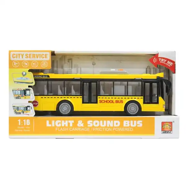 1:16 Инерционный Школьный Автобус (свет / звук)