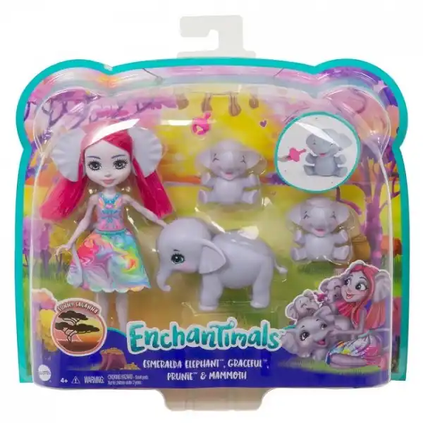 Enchantimals Set “Familia Elefantelului Esmeralda”