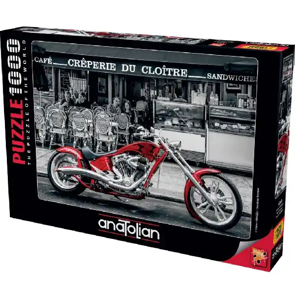 Puzzle 1000 elemente Motocicleta rosie