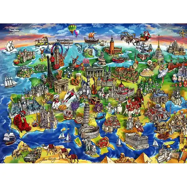 Puzzle 1500 elemente Europa