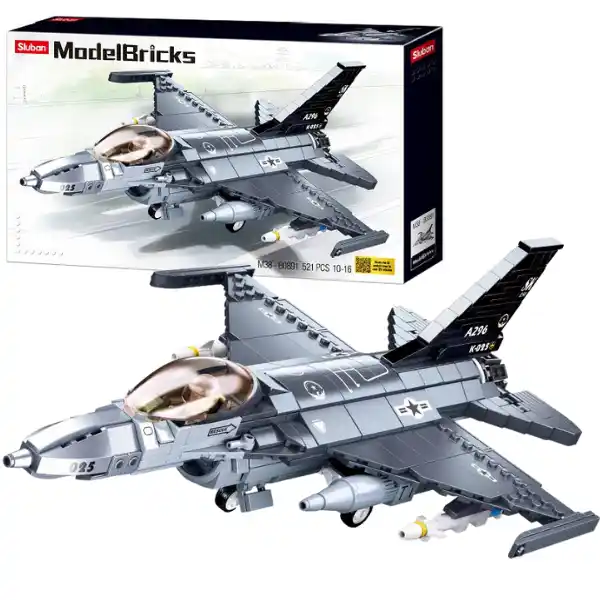 Конструктор “Истребитель Сокол F16C" , 521 элем.