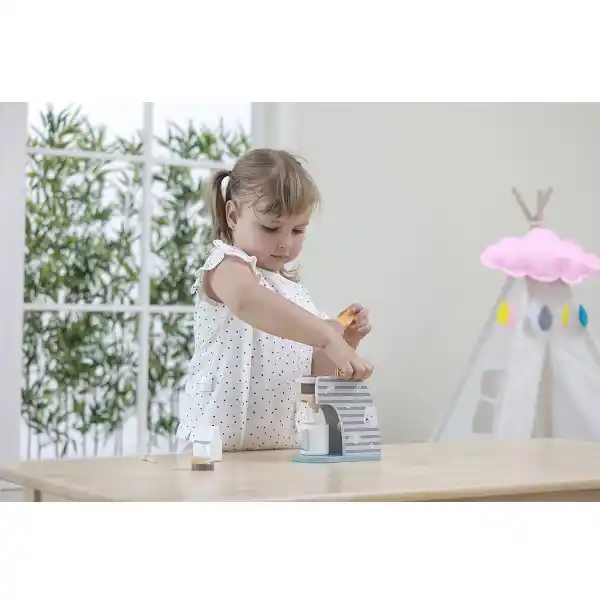 Set de joaca din lemn “Aparat de cafea”, 6 piese