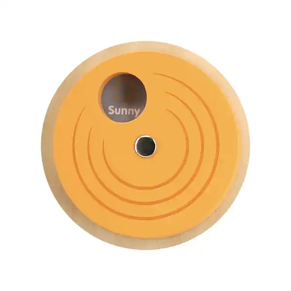 Деревянный календарь с часами (на английском языке)