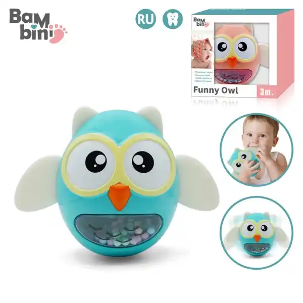 Погремушка-прорезыватель Сова «BAMBINI»