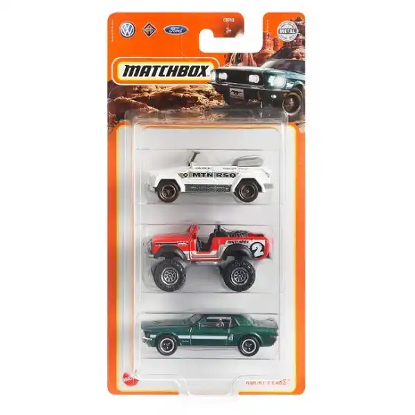 Hot Wheels Набор из 3-х базовых машинок Matchbox (аcс).