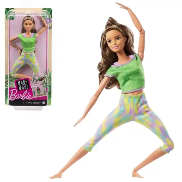 Papusa Barbie "Made to Move" (bruneta)