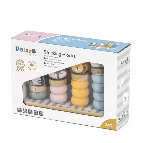 Деревянный сортер-пирамидка "Зверята"