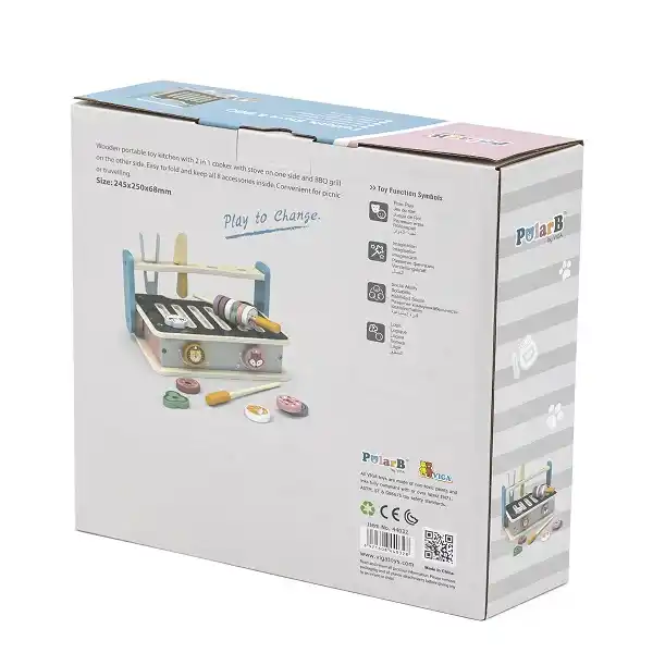 Детская плита с посудой и грилем