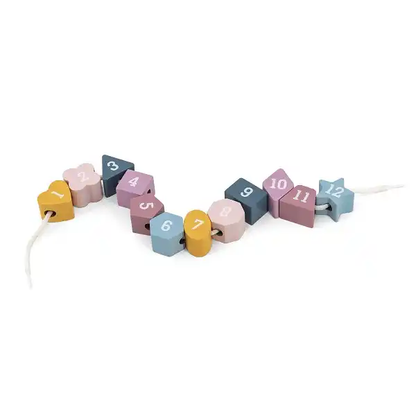 Деревянный сортер-шнуровка "Часы"