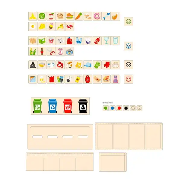 Деревянная игра-сортер “Сортировка мусора”