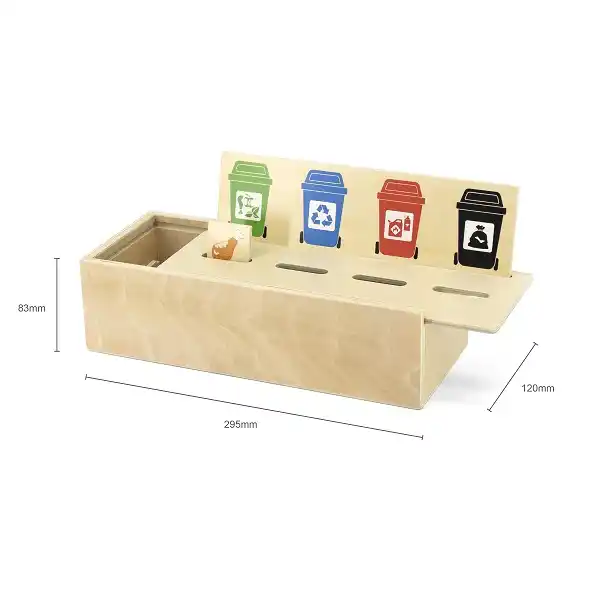Деревянная игра-сортер “Сортировка мусора”