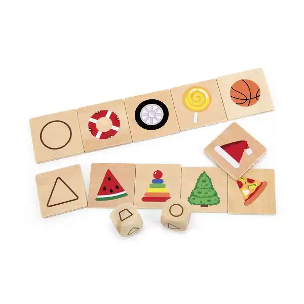 Деревянный пазл-игра “Изучаем формы” 35 эл.