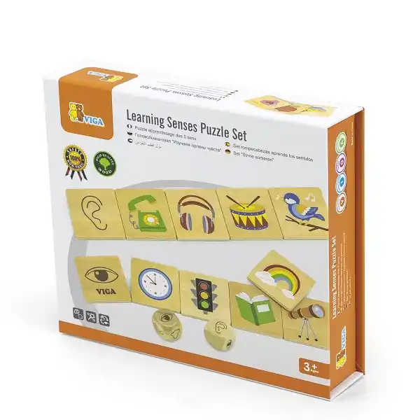 Деревянный пазл-игра “Изучаем органы чувств", 35 эл.