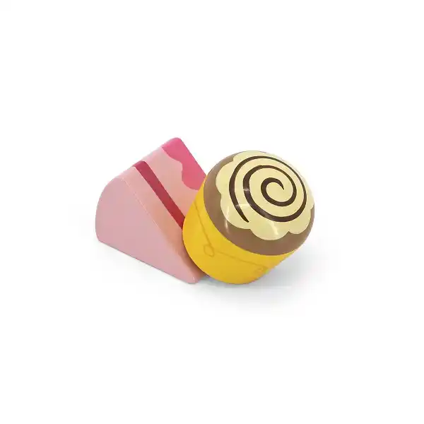 Деревянный набор “Десерт для чаепития на подставкe”