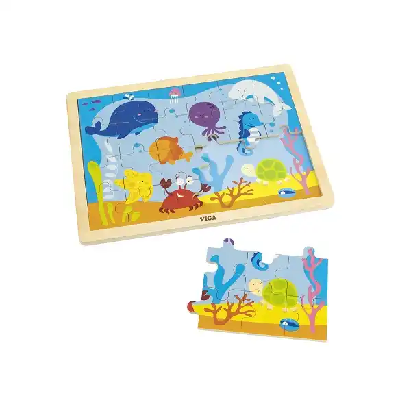Деревянный пазл “Океан” 24 эл.