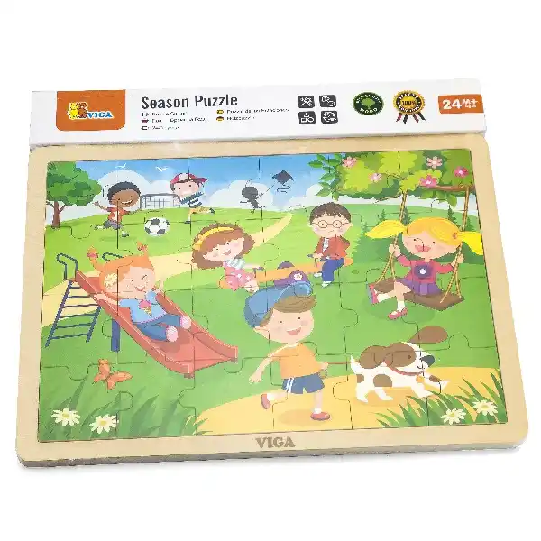 Деревянный пазл “Весна”