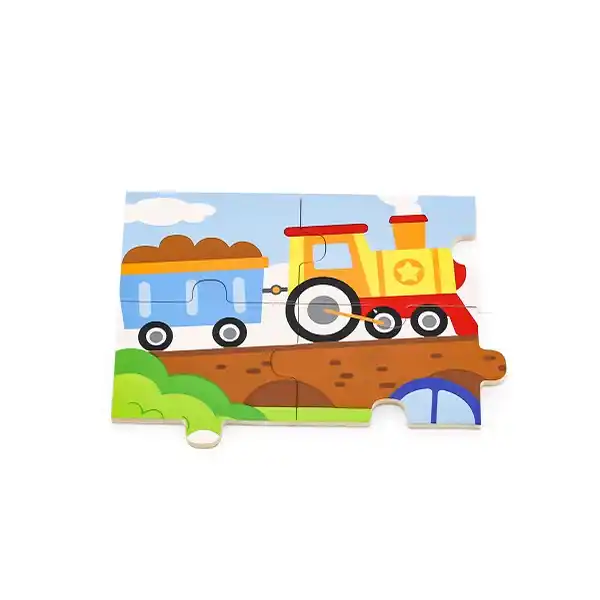 Деревянный пазл "Транспорт" 16 эл.