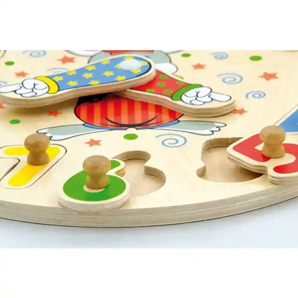 Деревянный пазл “Часы”