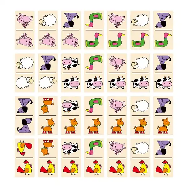 Настольная игра Домино "Животные"