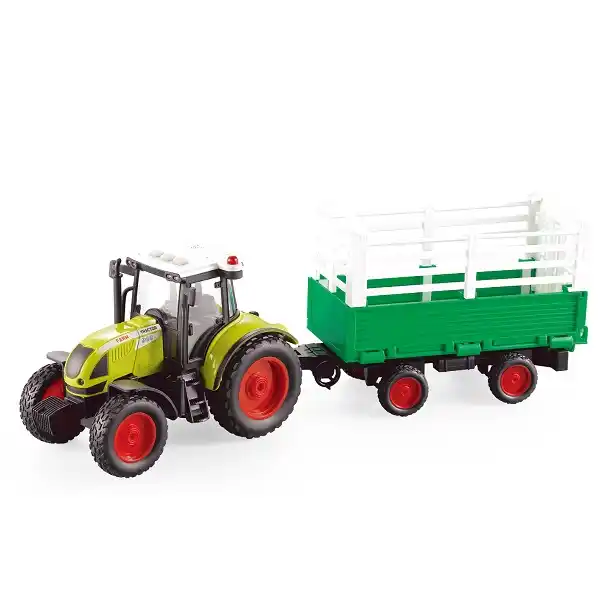 1:16 Инерционный трактор «Trailered Farm Tractor» (свет / звук)