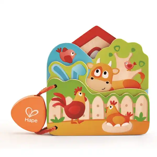 Деревянная книжка “Животные на ферме”