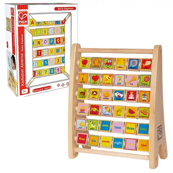 Alfabet si abac din lemn