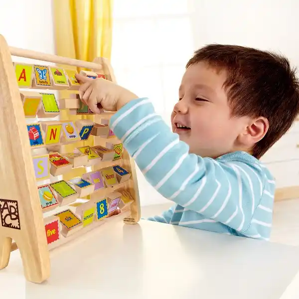 Alfabet si abac din lemn