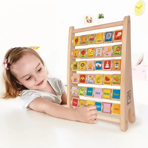 Alfabet si abac din lemn