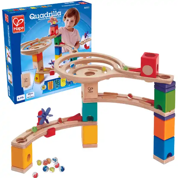 Set de construcție și labirint Quadrilla „Cursa până la final”, 58 elem.