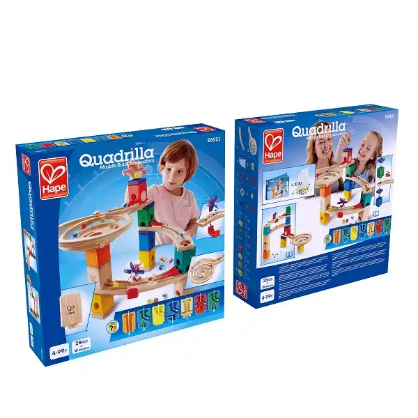 Set de construcție și labirint Quadrilla „Cursa până la final”, 58 elem.