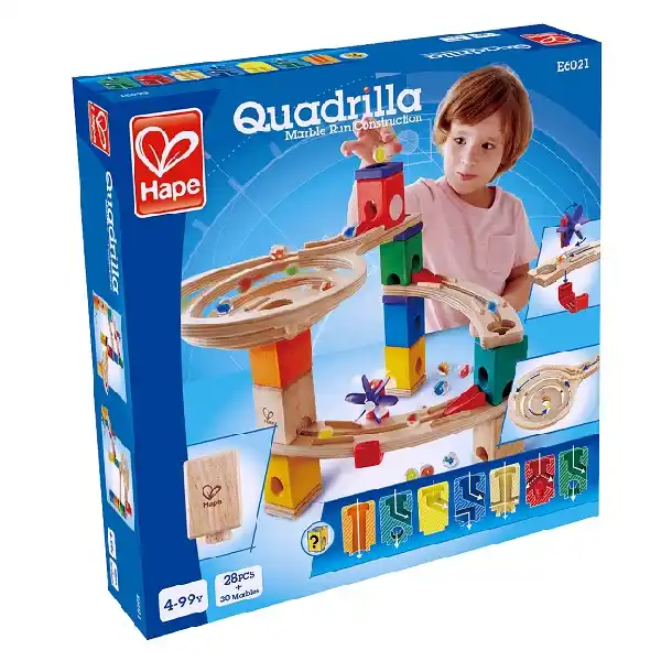 Set de construcție și labirint Quadrilla „Cursa până la final”, 58 elem.