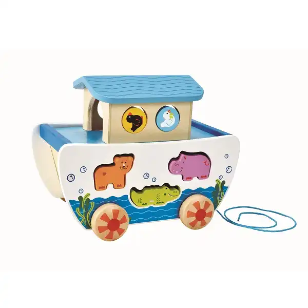 Каталка-сортер на веревке «Ноев ковчег»