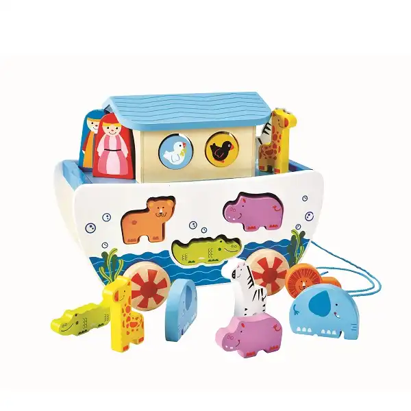 Каталка-сортер на веревке «Ноев ковчег»