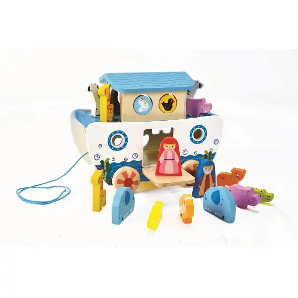 Каталка-сортер на веревке «Ноев ковчег»