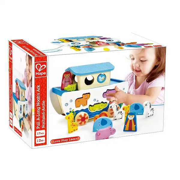 Каталка-сортер на веревке «Ноев ковчег»