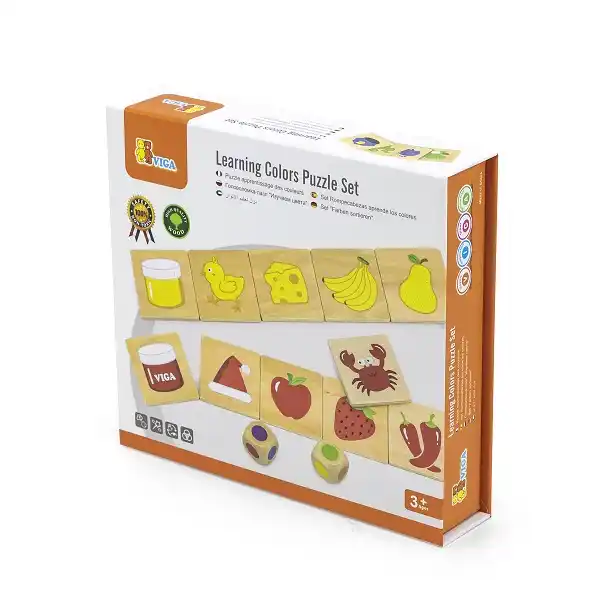 Деревянный пазл-игра "Изучаем цвета"